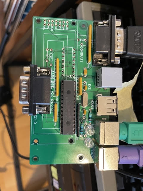 The Eiffel PS/2 adapter without its case