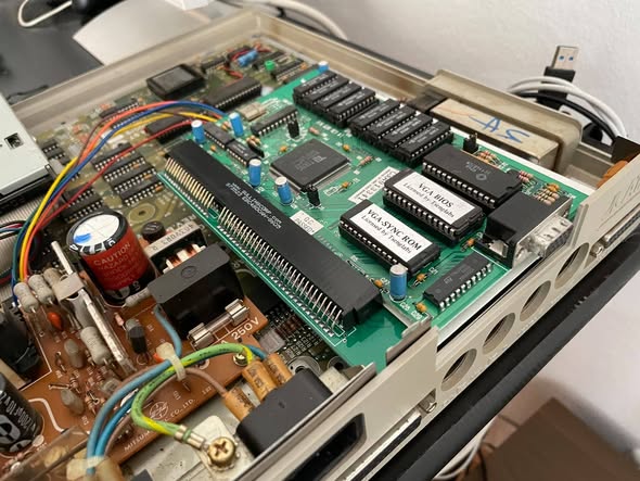 ET4000 card installed in the Mega ST