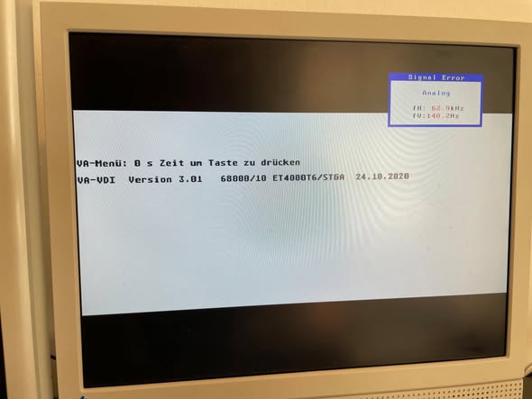 ET4000 final setup in the workstation