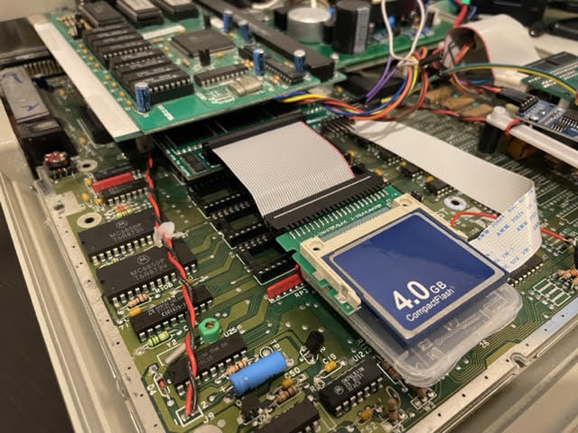 MonSTerBoard IDE adapter with CompactFlash card