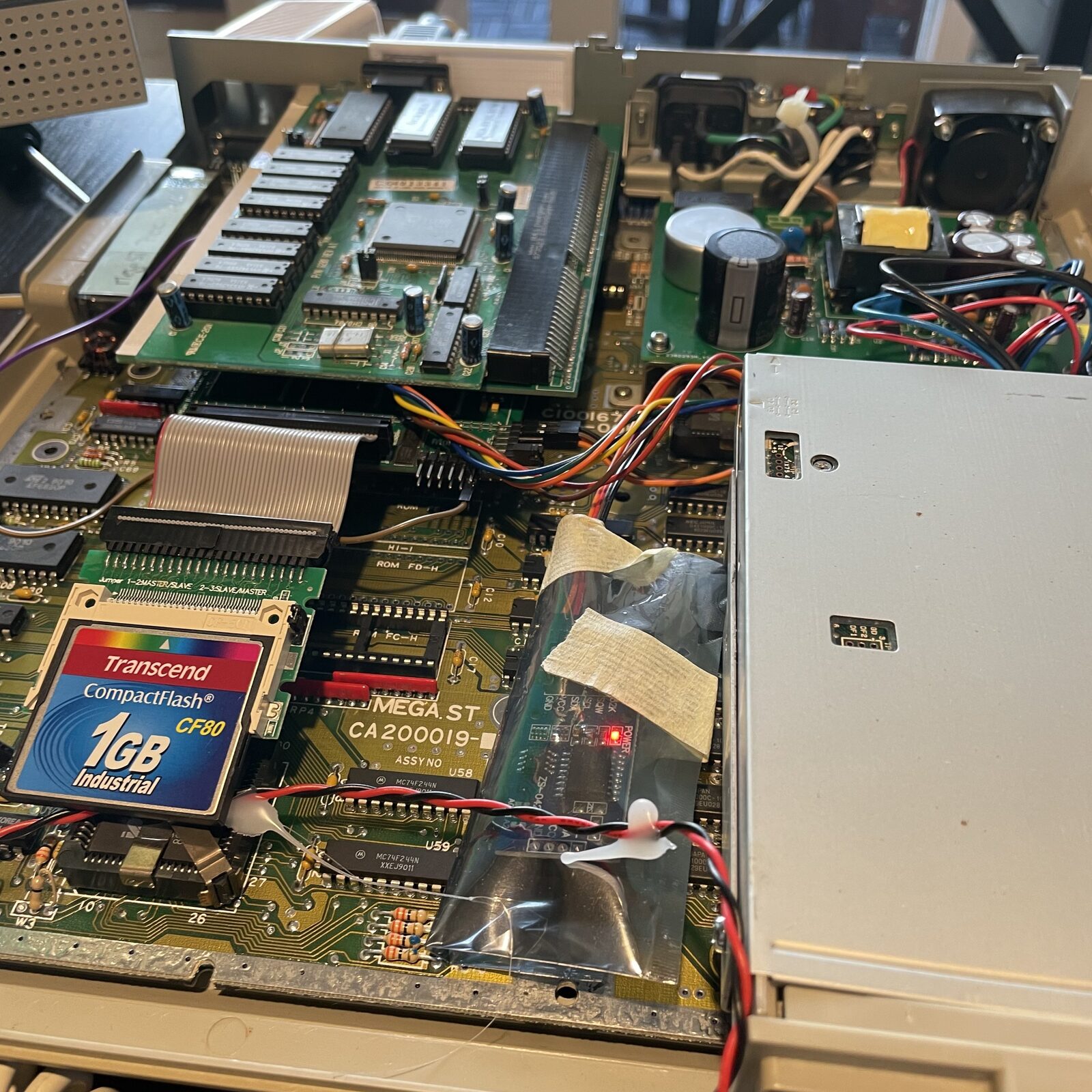 MonSTerBoard with the 1 GB CompactFlash card